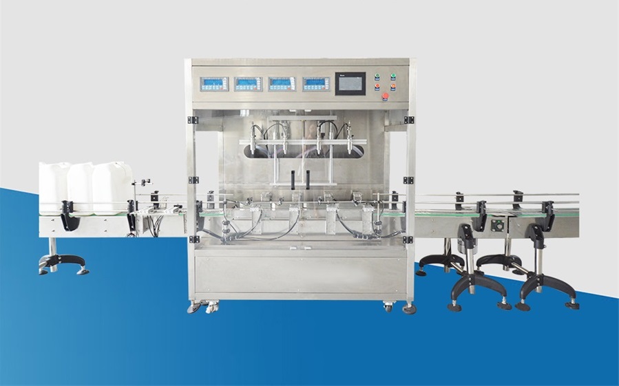 熱烈歡迎！全自動稱重式食用油灌裝機蒞臨指導工作